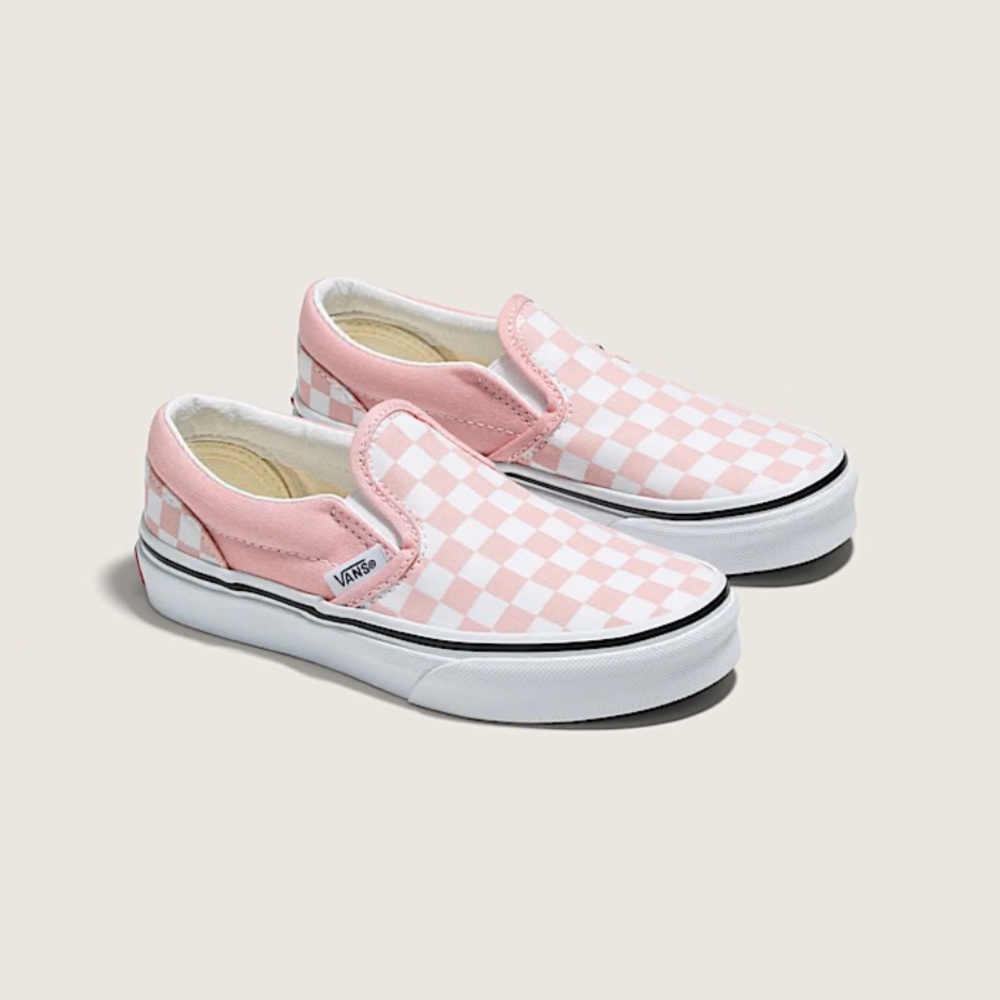 Kids Vans Classic Slip-On Checkerboard Shoe Size 13.5